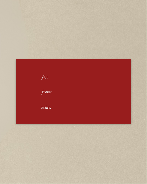 CHERRY GIFT CARD